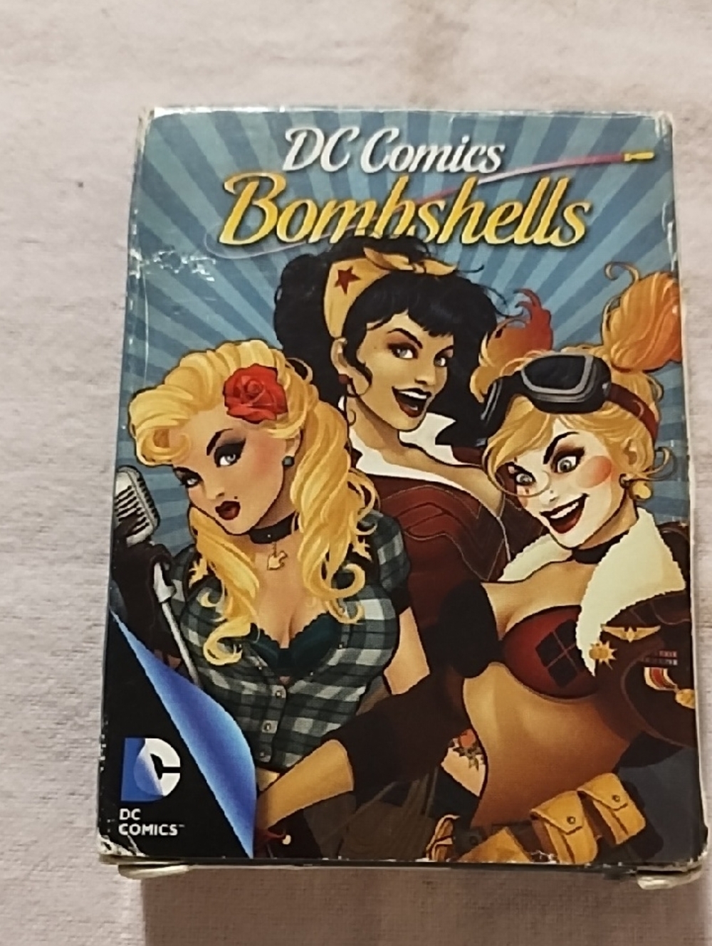 DC Comics Bombshells Playing Cards — Blue, Yellow, Red Artwork